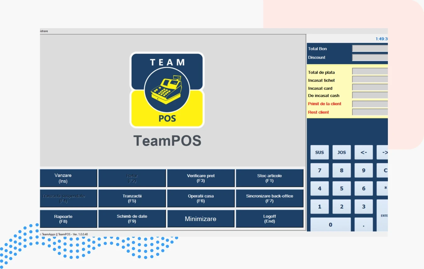 interfata TeamPOS